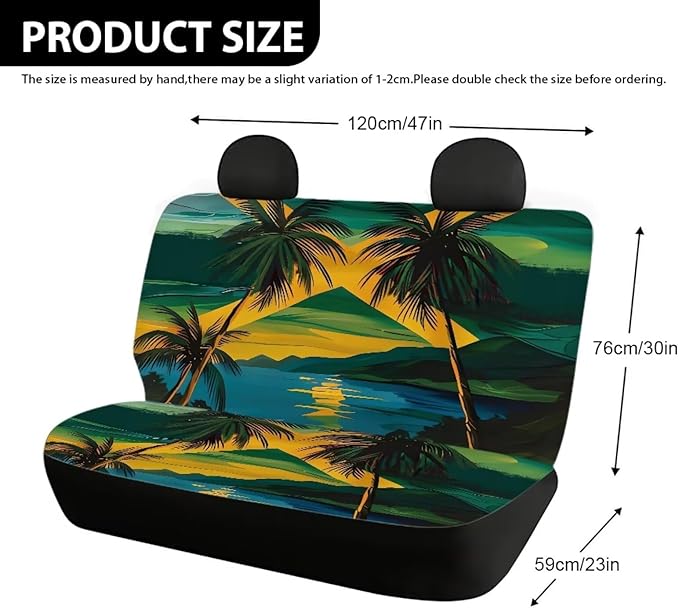 AFPANQZ Jamaica Flag Cloth Backseats Rear Seat Cushion