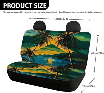 AFPANQZ Jamaica Flag Cloth Backseats Rear Seat Cushion