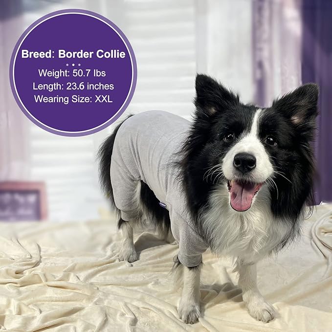 cyeollo Dog Pajamas Turtleneck Thermal Dog Pjs Fleece