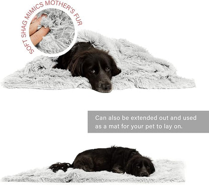 Best Friends by Sheri Calming Shag Fur Pet Throw Blanket 40"x50"