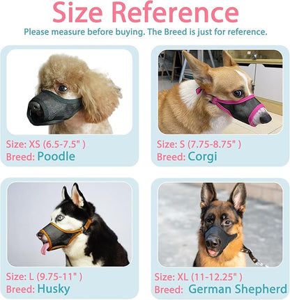 LUCKYPAW Dog Muzzle M(Snout:8.75"-9.5"))