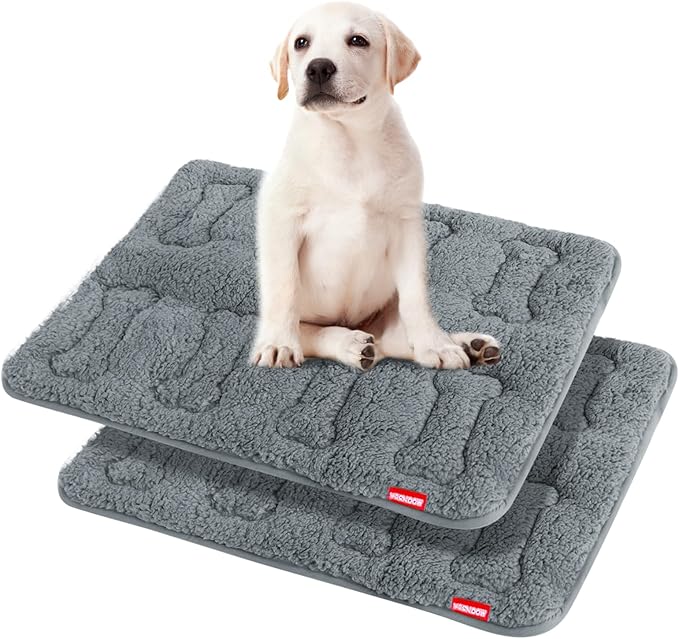 Dog Bed Crate Mat(30" X 19") 2 Pack