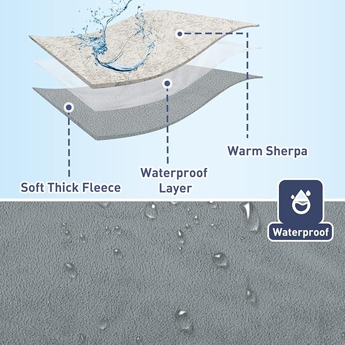 Kritter Planet Waterproof Puppy Blanket for Small Dogs