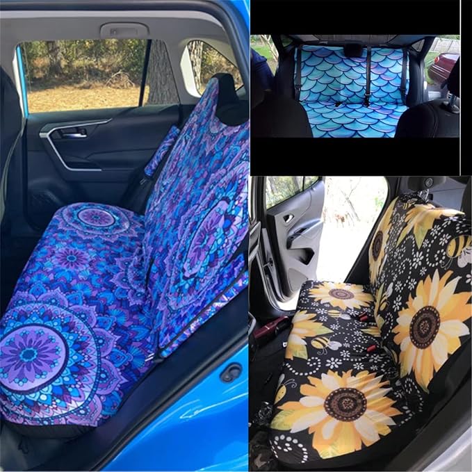 WELLFLYHOM Aztec Bench Seat Cover for Truck Western