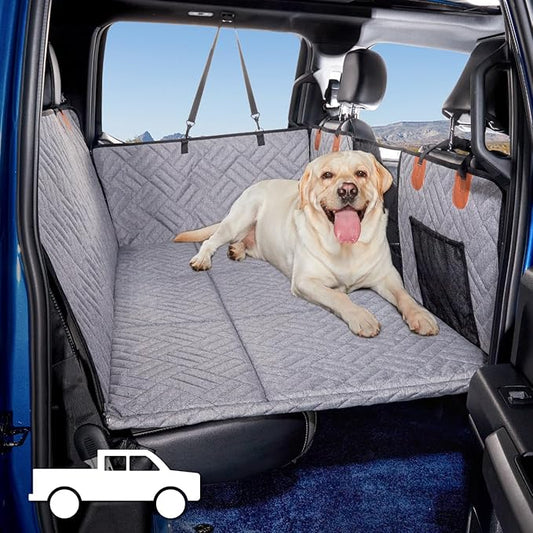 Dog Back Seat Extender for Truck F150/RAM1500/Silverado (Gray)