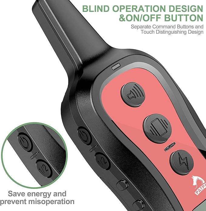 PATPET Dog Training Collar Dog Shock Collar with Remote 3 Training 1000 ft