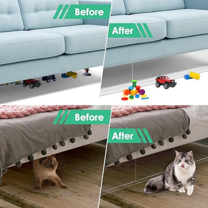 Under Bed Blocker for Pets 6 Pack, 5 in