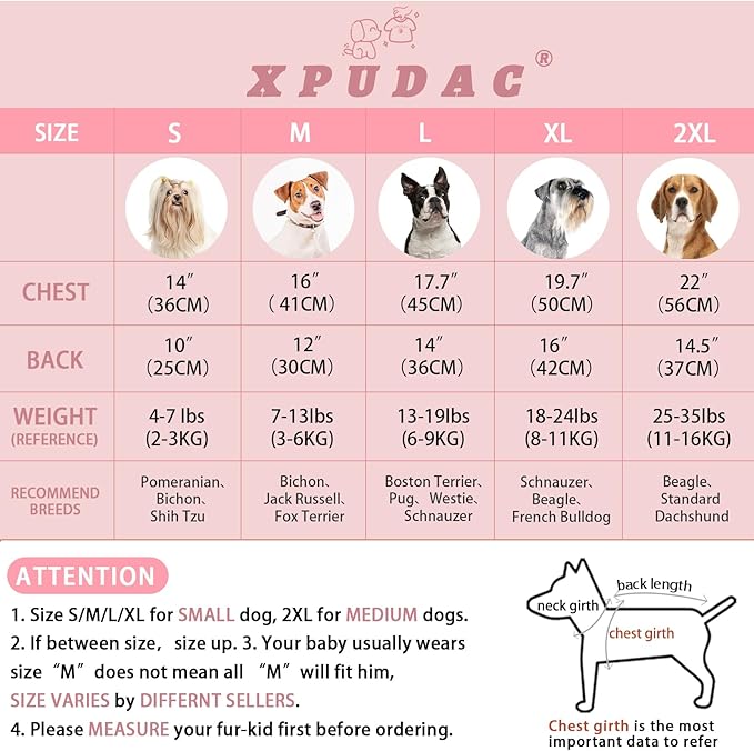 XPUDAC 4 Pack Dog Clothes Waffle Dog Shirts for Small Dogs Breathable Stretchy Dog Tank Top Vest Lightweight Cat Shirt Purple-2XL