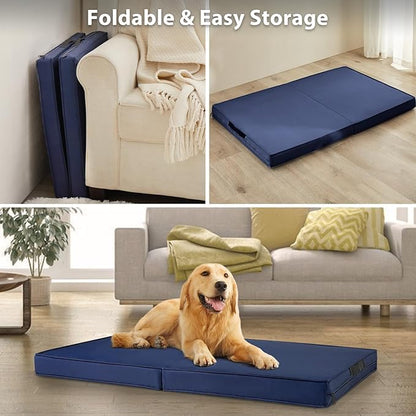 RRPETHOME Waterproof Outdoor Dog Beds Large Sized Dog