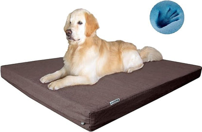 Dogbed4less Premium XXL Orthopedic Memory Foam Pet Bed for Large Dogs 55X37X4 Inch