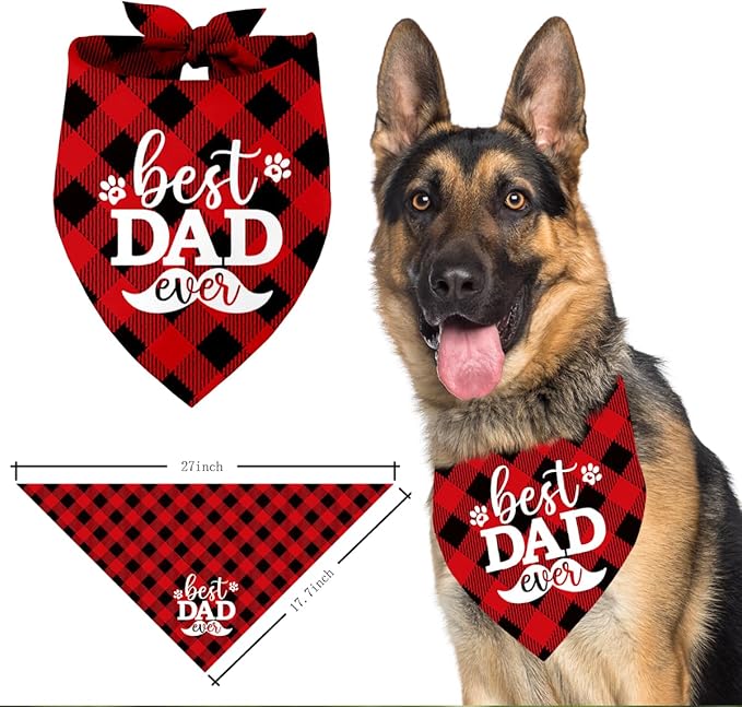 Best Dad Ever Dog Bandana (C9)