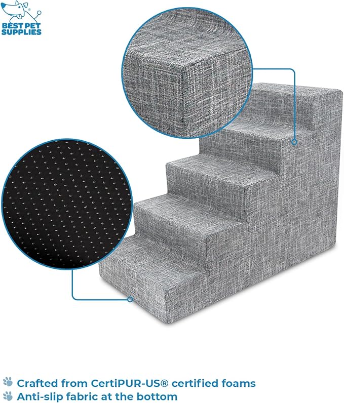 Best Pet Supplies Dog Stairs for Small Dogs & Cats 5-Step