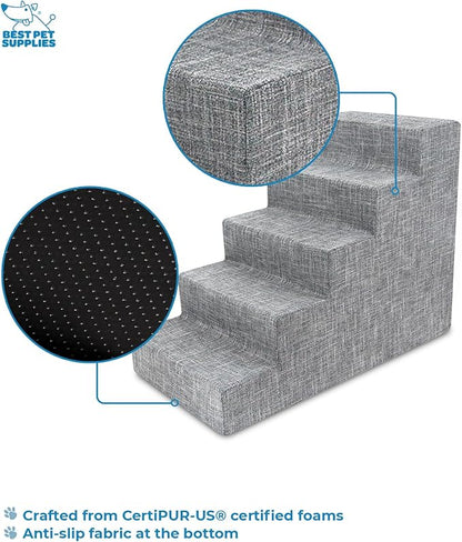 Best Pet Supplies Dog Stairs for Small Dogs & Cats 5-Step