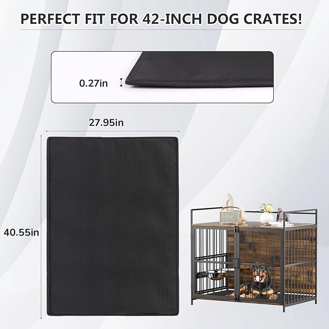 UOTT Tough Dog Crate Pad for Dog Cages Large(28x41'')