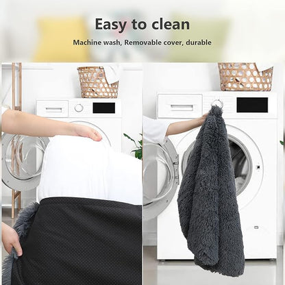 Vonabem Jumbo Dog Bed Washable with Removable Cover Waterproof 48 inch,