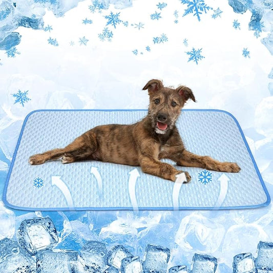 ULIGOTA Dog Cooling Mat Breathable Cooling Pad for Dog Cats Washable Pet Cooling Mat for Crate