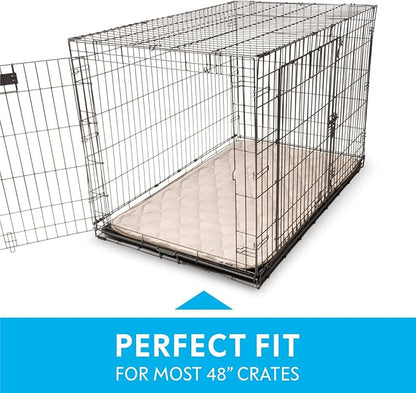 Paw Inspired Washable Padded Crate Mats for Dogs 47” x 29” Pad, 48-inch Kennels