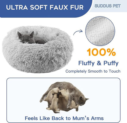 suddus Small Dog Bed with Blanket Attached 20''