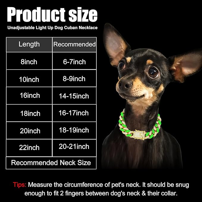 Dog Chain Cuban Collars 20in)