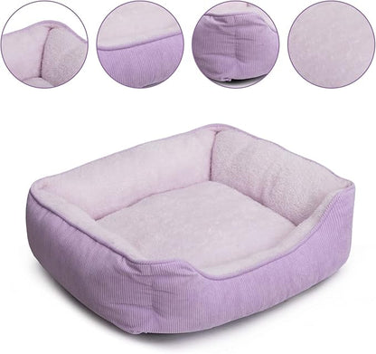 Hollypet Rectangle Plush Dog Bed Cat Bed Self-Warming Pet Bed