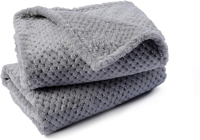 Dog Blanket or Cat Blanket or Pet Blanket (S/24" x 32", Grey)