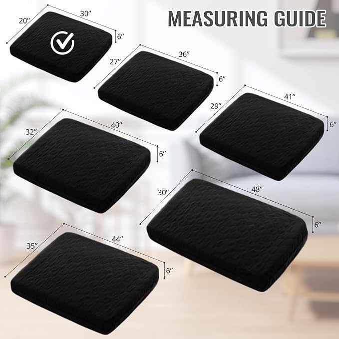 nanbowang Waterproof Dog Bed Covers Replacement Washable Pet Hair Easy to Remove 20x30 Black