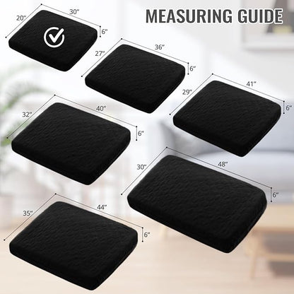 nanbowang Waterproof Dog Bed Covers Replacement Washable Pet Hair Easy to Remove 20x30 Black