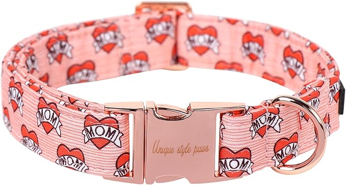 Unique Style Paws Valentine's Day Dog Collar Heart