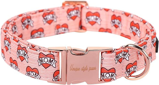 Unique Style Paws Valentine's Day Dog Collar Heart
