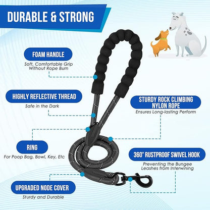 Lukovee Double Dog Leash 360° Swivel