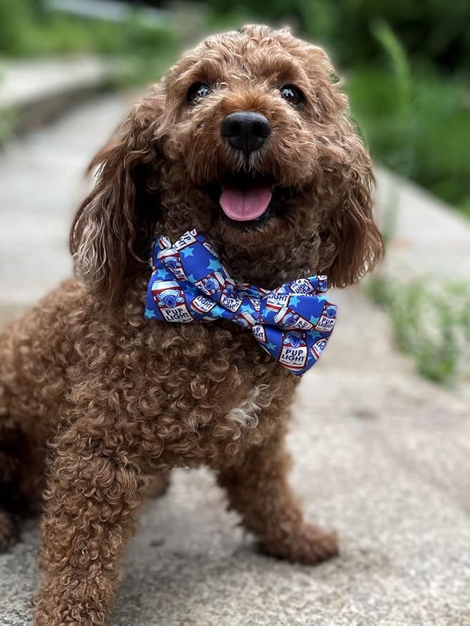 Cheers Pub Beer Dog Bow Tie Dog Collar Accessory