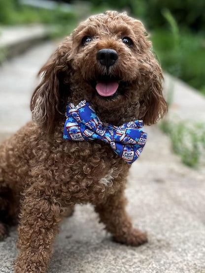 Cheers Pub Beer Dog Bow Tie Dog Collar Accessory