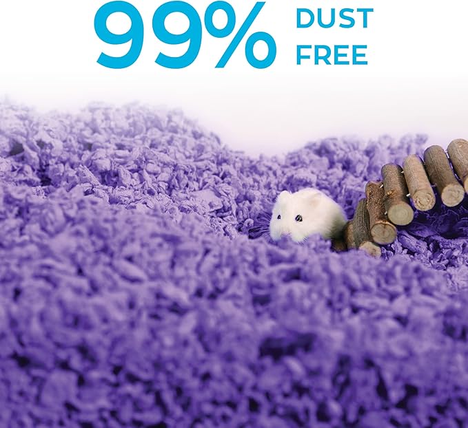 carefresh Dust-Free Purple Natural Paper Small Pet Bedding with Odor Control, 10L