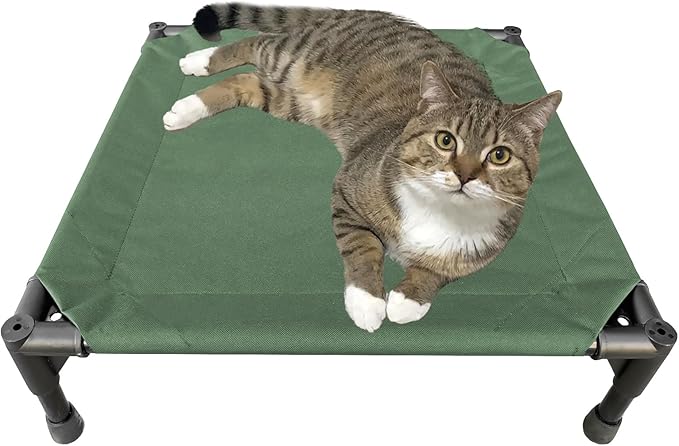 Love&go Elevated Dog Bed with Metal Frame Small-18.5x18.5x5.5 inch)