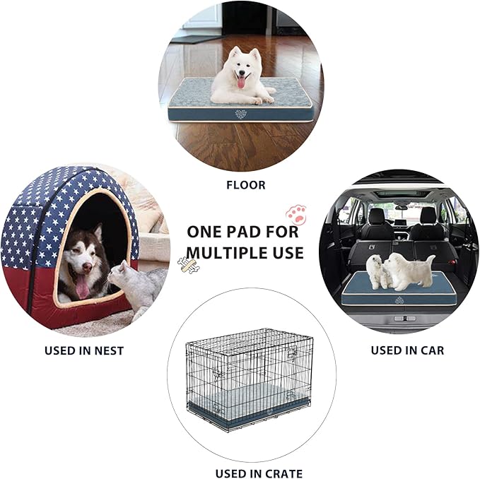 VANKEAN Waterproof Dog Crate Pad Bed Mat Reversible (Cool & Warm)