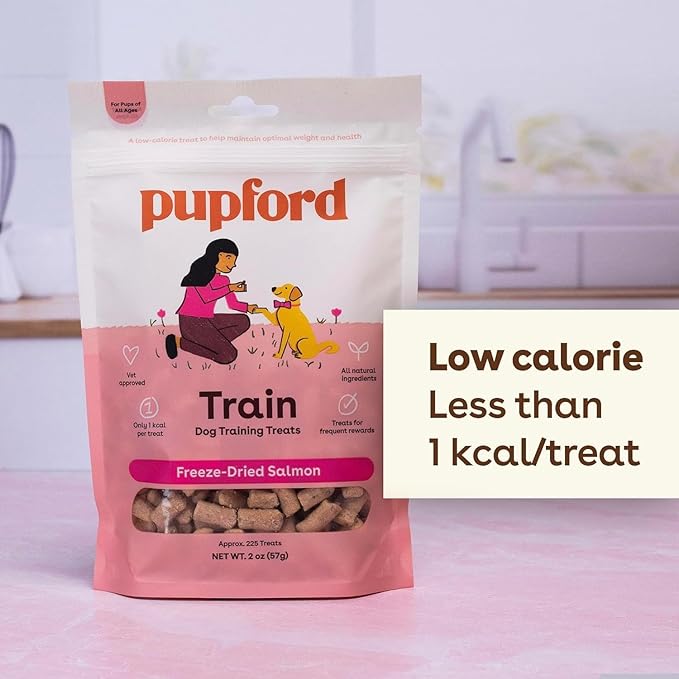 Pupford Freeze Dried Training Treats for Dogs & Puppies 225+ Two 2 oz)