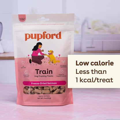 Pupford Freeze Dried Training Treats for Dogs & Puppies 225+ Two 2 oz)