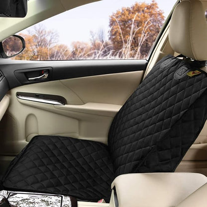 Deluxe Dog Seat Cover for Front Seat-More Durable Waterproof Front Seat Protector