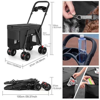 Pet Stroller 4 Wheels