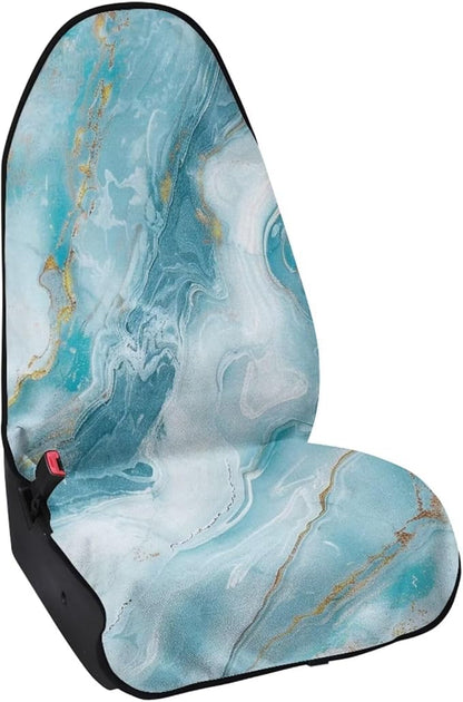 Yewattles Blue Marble Waterproof Sweat Towel Car Seat