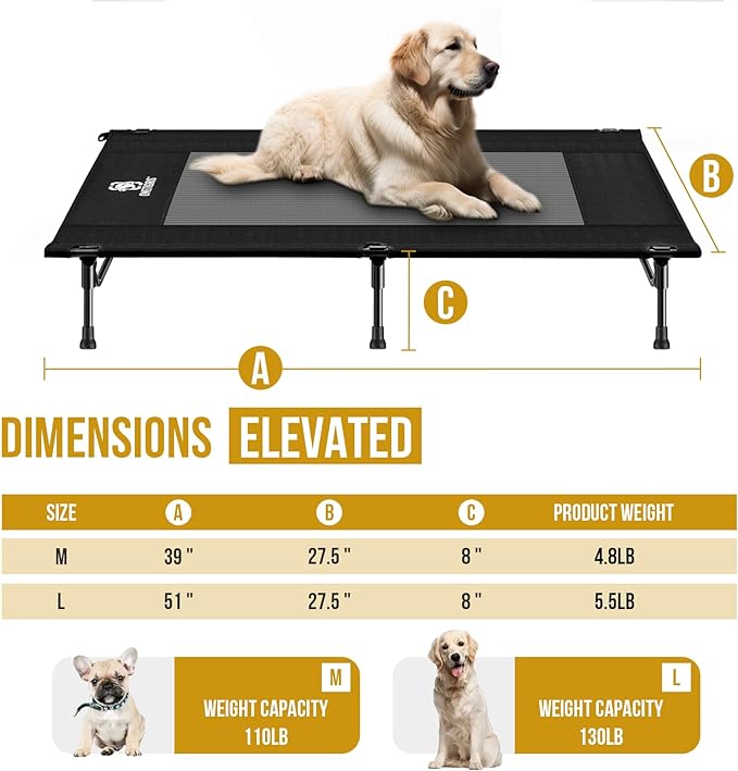 OneTigris Elevated Dog Bed