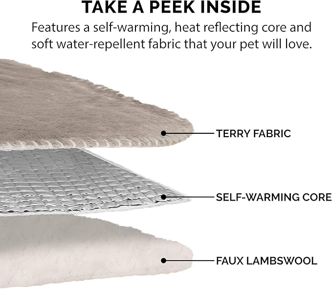 Furhaven Waterproof & Self-Warming Throw Blanket for Dogs & Indoor Cats