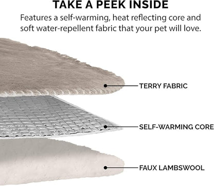 Furhaven Waterproof & Self-Warming Throw Blanket for Dogs & Indoor Cats