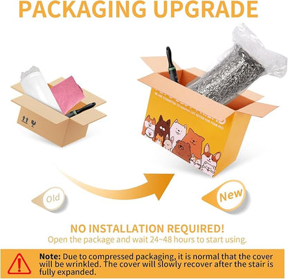 Topmart High Density Foam Pet Steps 2 Tiers 11.8" High,Non-Slip