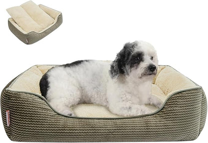 Miguel Dog Bed with Removable Cushion/Pillow for Medium Small Dogs 25 Inch