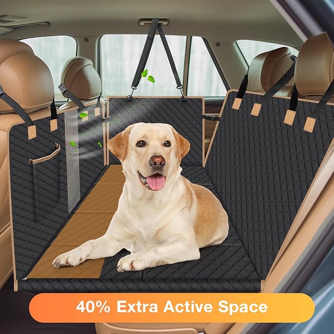 Dog Car Seat Cover with Hard Bottom