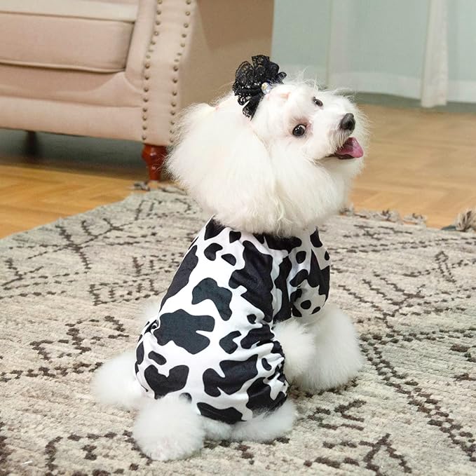 CuteBone Dog Pajamas Costumes Fleece Pet Clothes Puppy Onesie Winter Holiday Cute Cat Jammies Keep Your Pet Warm in The Cold Weather P222XS