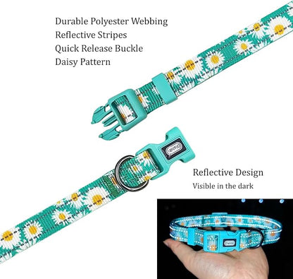 Floral Pattern Dog Collar