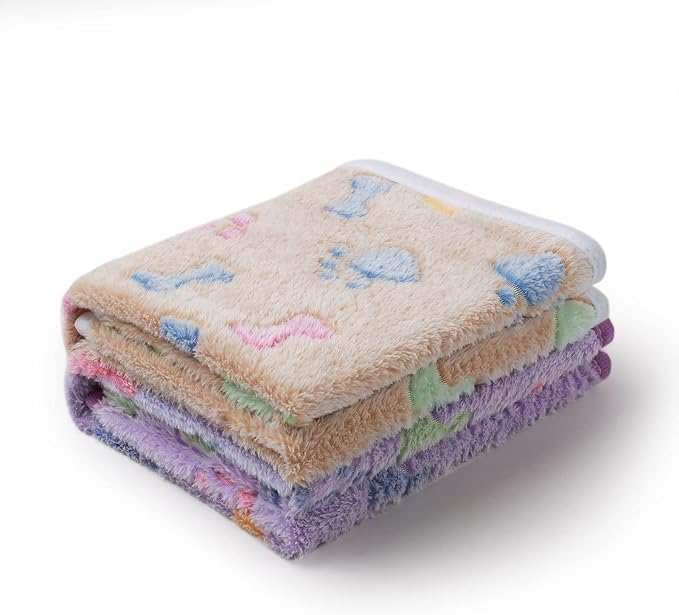 Luciphia 1 Pack 2 Pet Blankets for Dogs Cats Medium(30x20 inch)