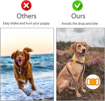 Air Tags-2 Pack Airtag Dog Collar Holder SWINCHO 1-3cm Width